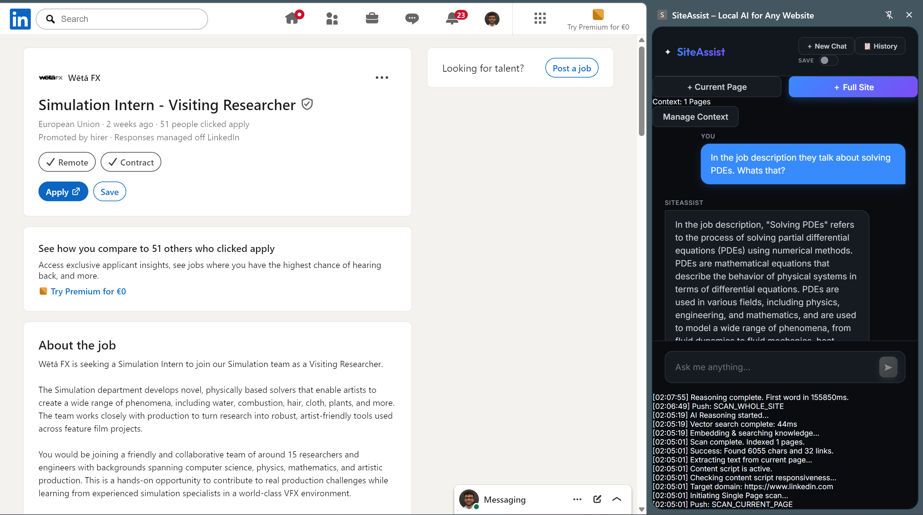 SiteAssist Chat Interface
